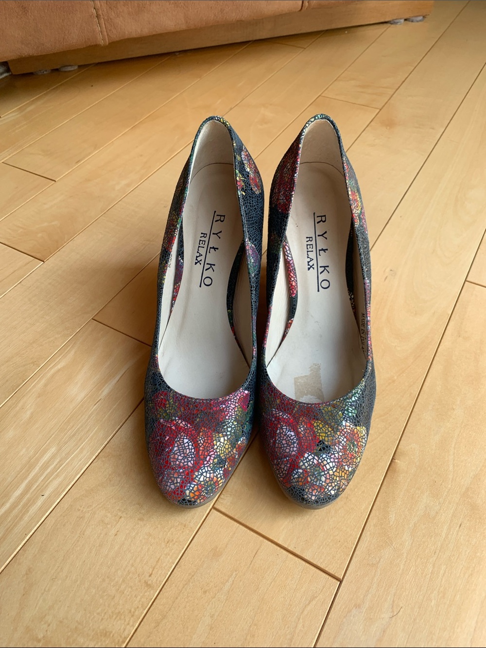 RYŁKO Relax Multicolor Floral Wedges - Women’s Dress Shoes